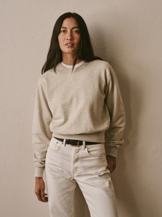 Heather Oatmeal Vintage Interloop Crew