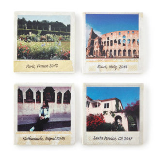 Custom Travel Photo Coasters