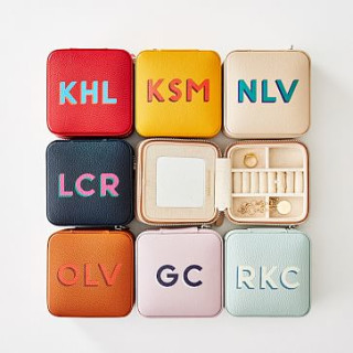 Mark &amp; Graham Monogrammed Travel Jewelry Case