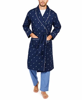 Nautica Men&#039;s Cotton Bathrobe