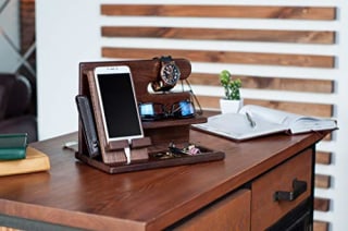 Teslyar Wood Phone Docking Station