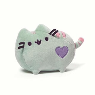 GUND Pusheen Heart Pastel Cat Plush Stuffed Animal, Purple, 6&quot;