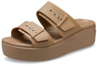 Crocs Women&#039;s Brooklyn Buckle Low Wedge