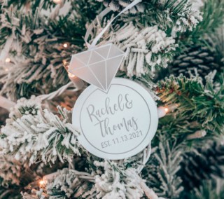 Personalized Engagement Ornament