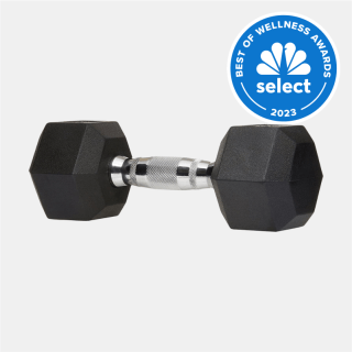 Amazon Basics Rubber Encased Hex Dumbbell