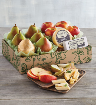 Classic Pears, Apples, and Cheese Gift