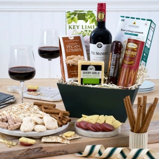 Classic Red Wine Gift Basket