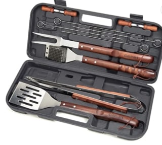 Wooden Grilling Utensil Set 