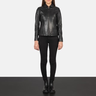 The Jacket Maker Colette Black Leather Jacket