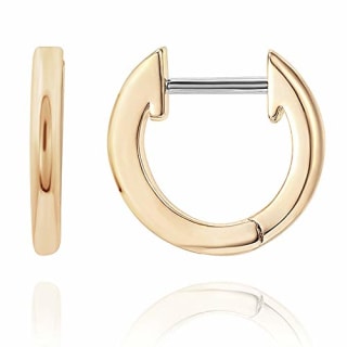 Gold-Plated Huggie Earrings