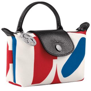 Longchamp x Robert Indiana Pouch White