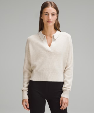 Collared Merino Wool-Blend Sweater