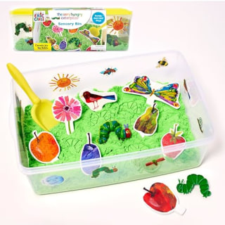 "The Very Hungry Caterpillar" Sensory Bin