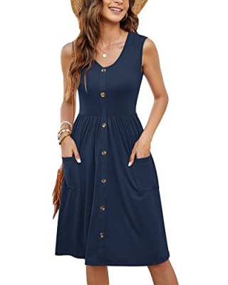 Button Down Midi Dress