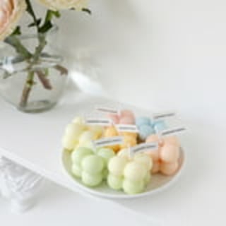 Room Decor Bubble Candles Cube Beans 