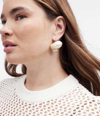 Genuine Shell Statement Earrings