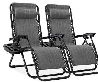Set of 2 Adjustable Lounge Chair Recliners