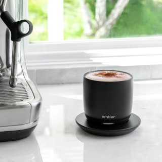 Ember cup filled with coffee on countertop