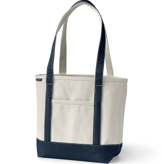 Large Open Top Canvas Tote Bag