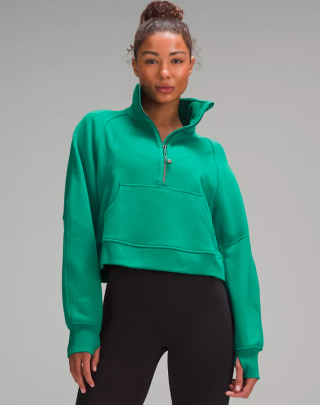 Scuba Oversized Funnel-Neck Half Zip