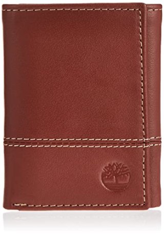 Timberland Mens Genuine Leather Trifold Wallet