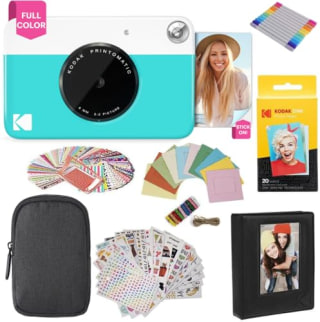 Kodak Printomatic Full-Color Instant Print Camera Gift Bundle