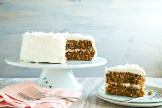 Carrot cake with cream cheese frosting