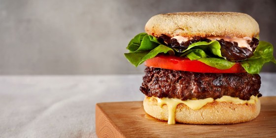 Akhtar Nawab's Bison Burger with Balsamic Onions