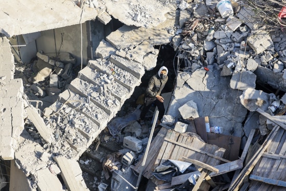 Gaza Rafah Rubble