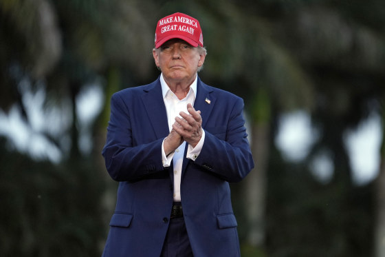 Former President Donald Trump at a rally