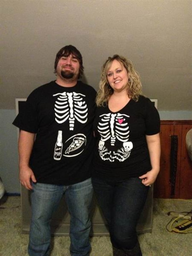 Halloween pregnancy announcement