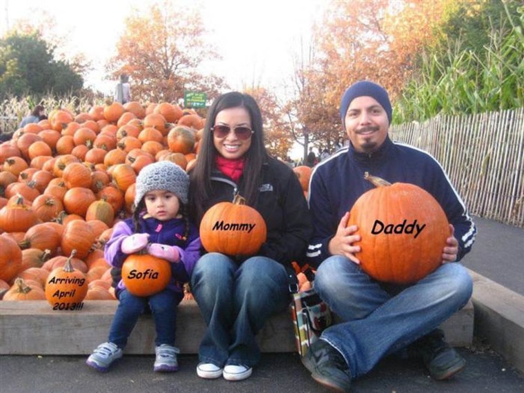 Halloween pregnancy announcement