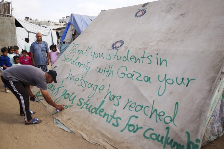 Rafah US protest message