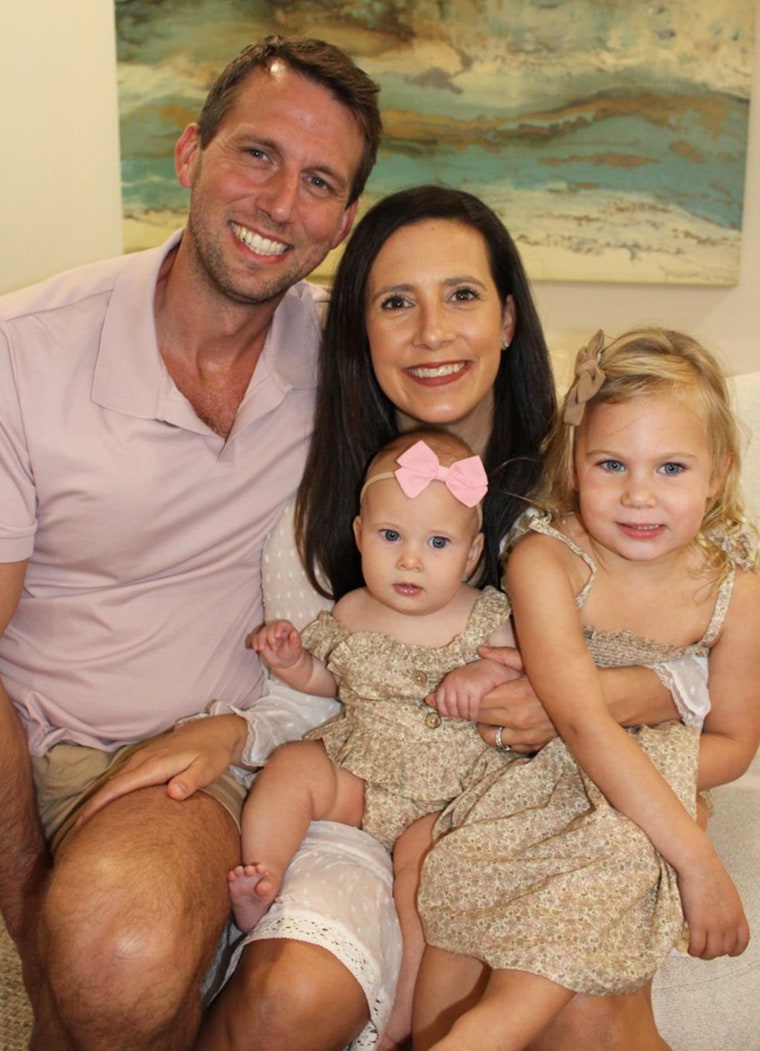 Will and Bailey Wise, with daughters Kate (aka Four Seasons baby) and Madelyn, who also enjoys a luxury hotel stay with her parents.