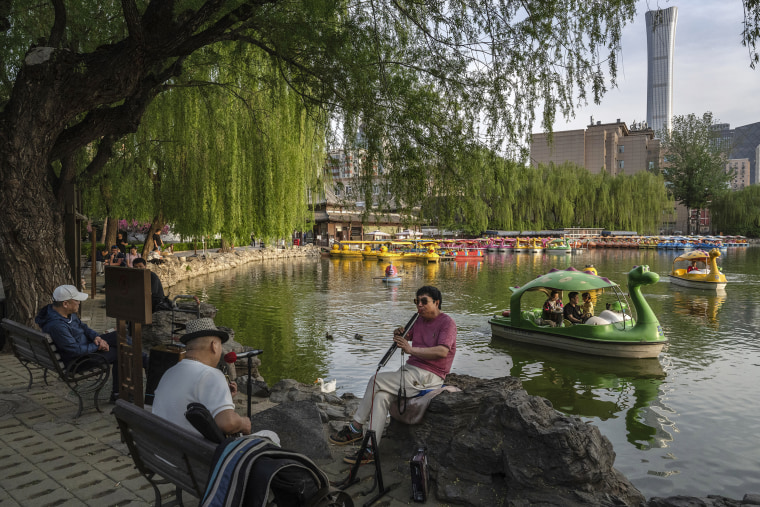 China's capital, with a population of more than 20 million, boasts numerous parks where many locals frequent to escape the busy streets of the city. 