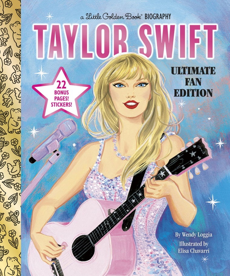 "Taylor Swift: A Little Golden Book Biography" is being rereleased and features a new cover depicting an illustration of Taylor Swift.