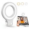 Clip on Ring Light, Kimwood Rechargeable 60 LED Selfie Ring Light for Phone, Laptop, Tablet ( 3 Models, 5 Level Brightness)