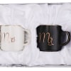 Yesland 12 oz Mr and Mrs Mug, Ceramic Coffee Mug for the Couple, Ideal Gift for Engagement, Anniversary, His and Hers, Bride and Groom, Valentines and Christmas Gifts - Set of 2 (Black &amp; White)