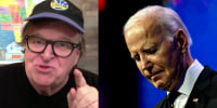 'A form of elder abuse:' Michael Moore on Biden continuing in presidential campaign