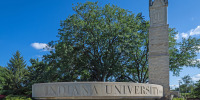 Indiana University sign