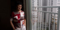  Han Tae-soon stands for a portrait at her home in Anyang, South Korea, on June 1