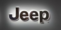 A Jeep logo is displayed at the North American International Auto Show in Detroit, on Jan. 14, 2019.