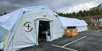 A Samaritan's Purse field hospital.