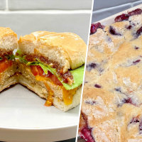 Janice Carte's Zucchini Turkey Burgers & Pudding Cake