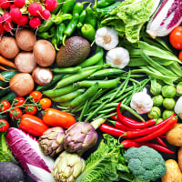 Assortment of fresh vegetables.