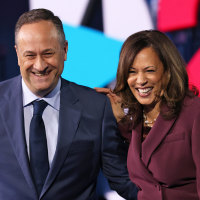 Kamala Harris and her husband Douglas Emhoff.