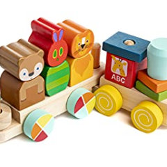 KIDS PREFERRED World of Eric Carle Wooden Train Set