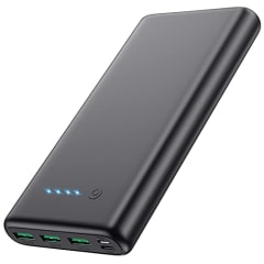 Portable Charger 36800mAh,4 Outputs Power Bank, Dual Input 5V/3A External Battery Pack,USB-C in&amp;Out High-Speed Charging Backup Charger Compatible with iPhone 16/15/14/13,Samsung S23 Android Phone etc