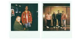 Polaroid showcasing the members of Big Time Rush inside Studio 1A as they gear up to ignite the stage for the Citi Concert Series on the TODAY show.