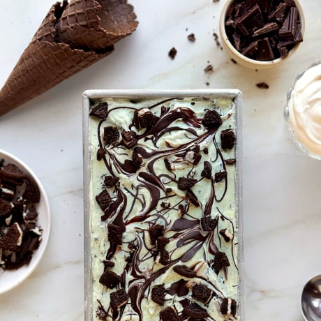 No-Churn Grasshopper Ice Cream